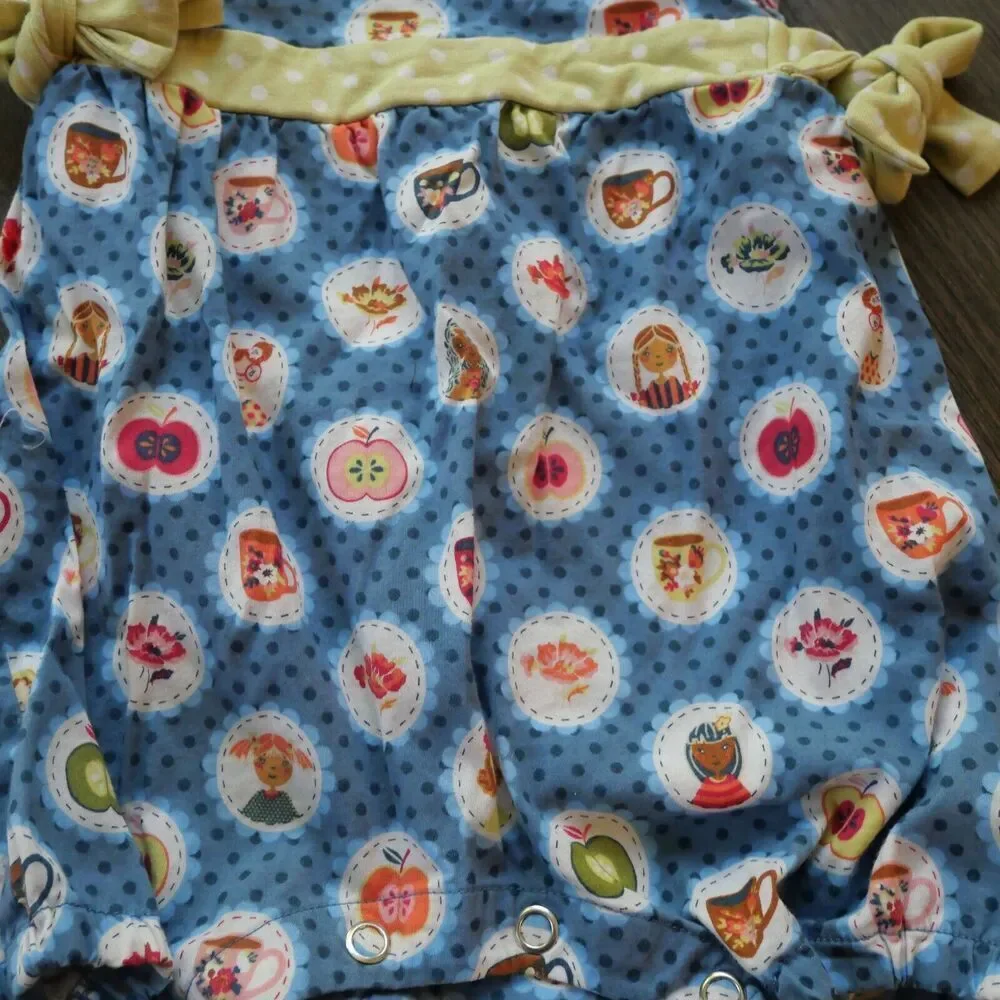 Matilda Jane Teacher's Pet Short Romper 6-12 Months Baby Ruffles Bubble Romper